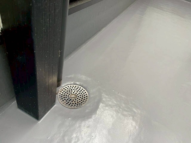 明石市　ベランダ防水工事　金具